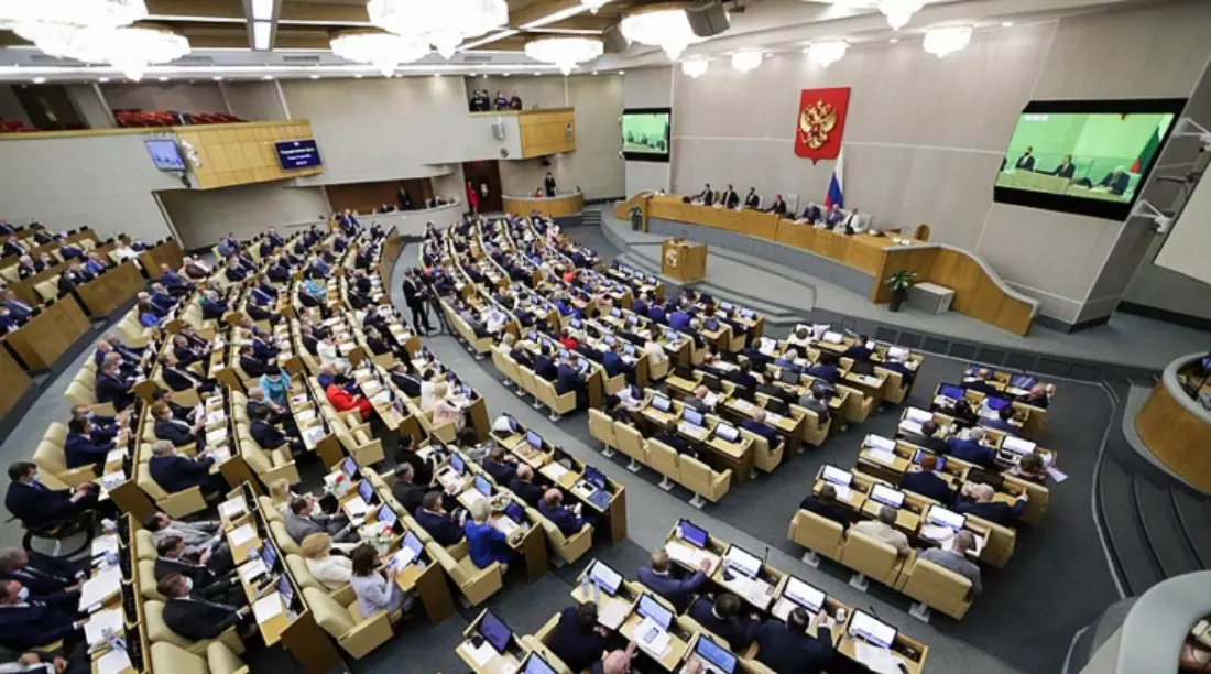 Una sesi&oacute;n plenaria de la Duma Estatal en Rusia. duma.gov.ru
