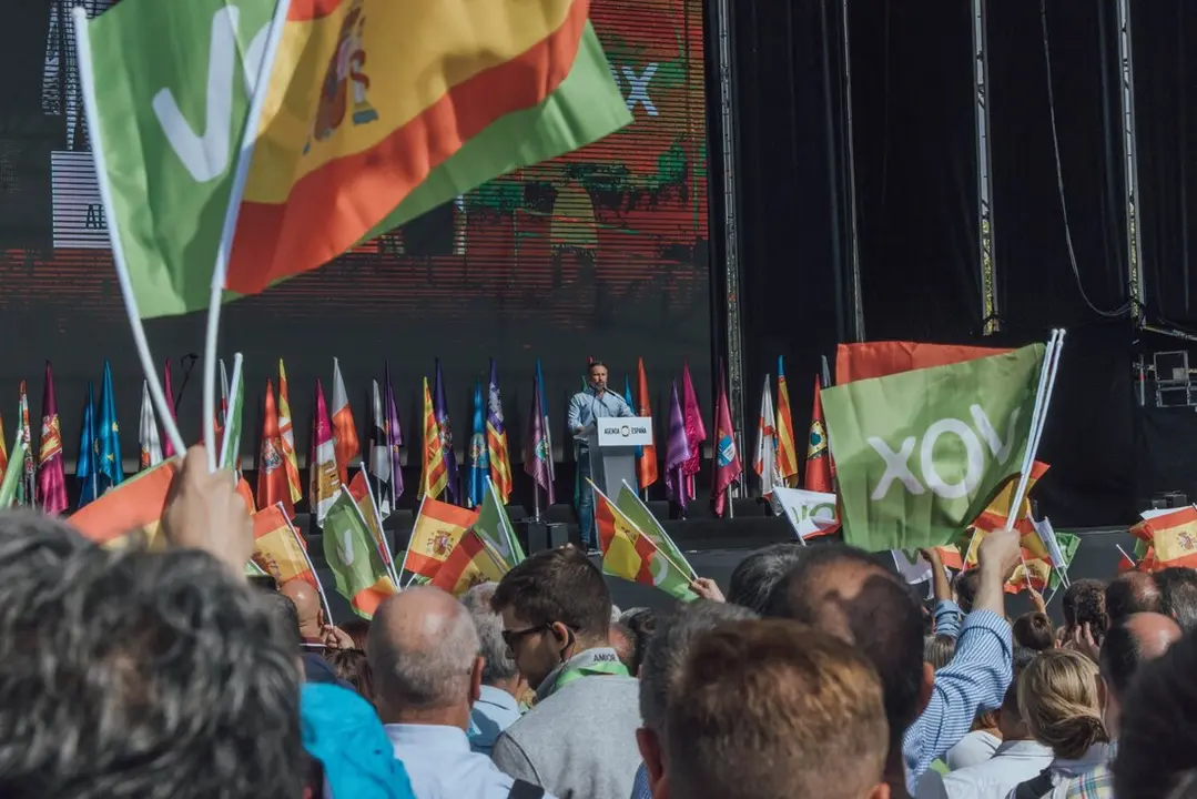 Un acto de Vox. / @Santi_Abascal
