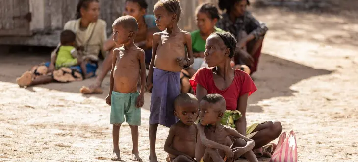 La desnutrici&oacute;n de una madre y sus cuatro hijos en el sur de Madagascar / ONU