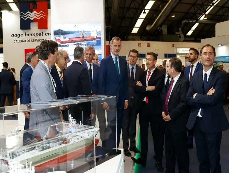feliep VI en su visita a Navalia 2022. / Casa Real