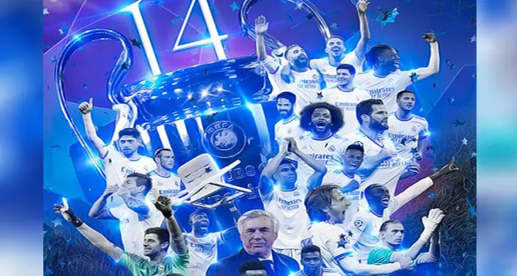 El Real Madrid obtiene su Champions League 14 de su historia. / @realmadrid