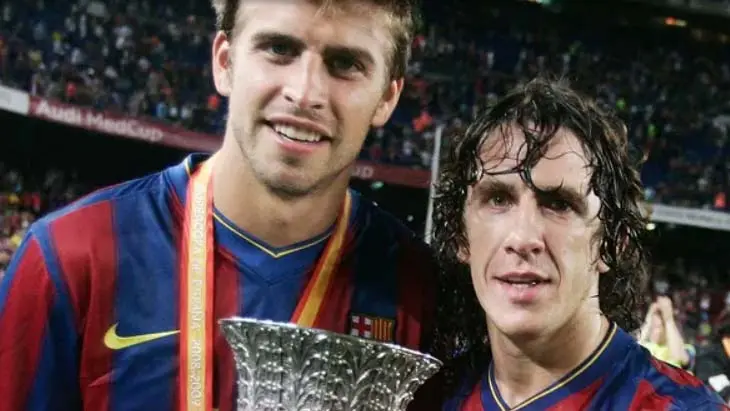 Gerard Piqu&eacute; y Carles Puyol. / www.fcbarcelona.es