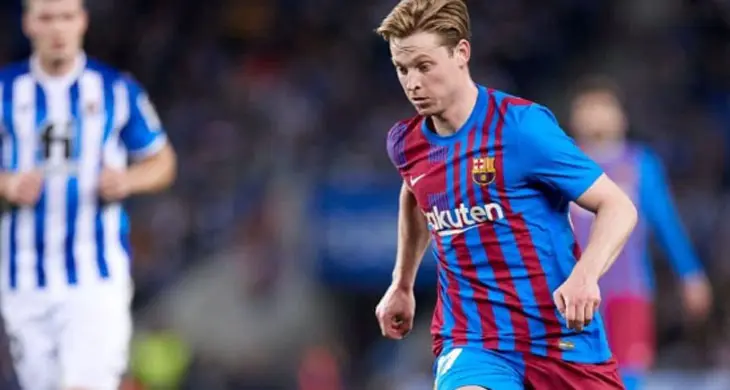 Frenkie de Jong, durante un partido del FC Barcelona. / @dejongfrenkie21