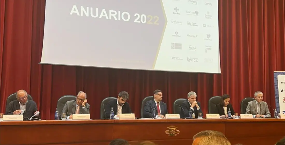 Presentación del Anuario 2022 en el rectorado de la Universidade da Coruña. / M. C.