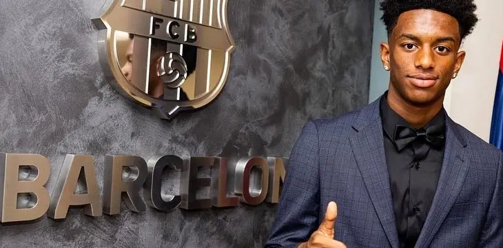 El futbolista azulgrana, Alejandro Balde. / @alejandrobalde