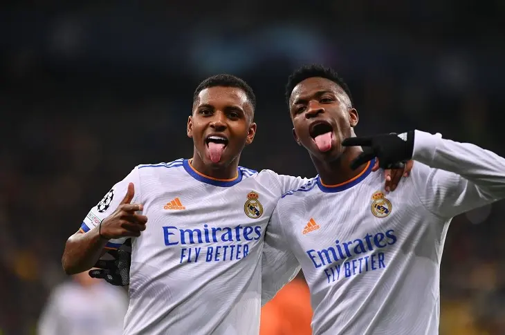 Vinicius Jr. y Rodrygo Goes, dos estrellas que se han revalorizado seg&uacute;n Transfermarkt. / Planeta Real Madrid