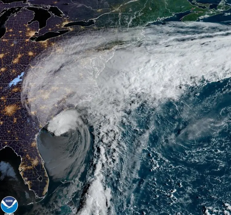 Hurac&aacute;n Ian en Carolina del Sur. /NOAA