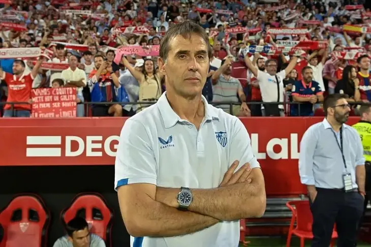 Julen Lopetegui, entrenador del Sevilla FC, muy cuestionado tras los malos resultados. / @Sevillismo