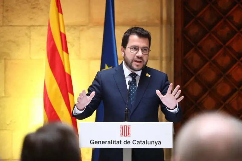 Pere Aragones, president de la Generalitat de Catalu&ntilde;a. / @govern