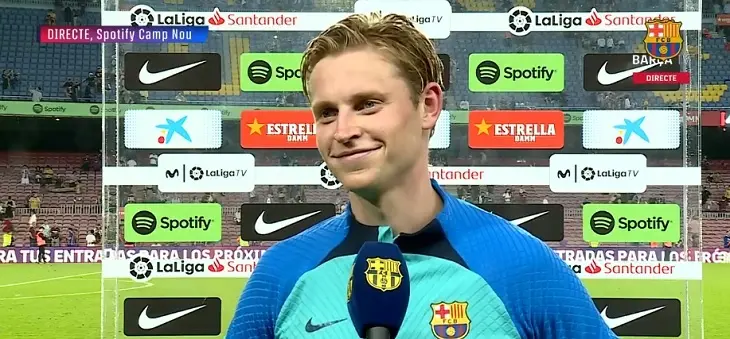 Frenkie de Jong, estuvo sobresaliente en el encuentro frente al Villarreal. / @fcbarcelona_es