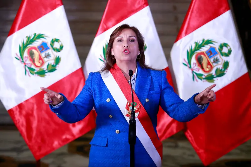 Dina Boluarte, presidenta del Per&uacute;. / RR.SS