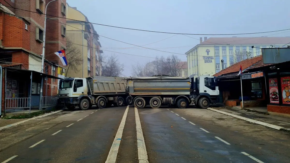 Barricadas en el norte de Kosovo. / RR.SS.