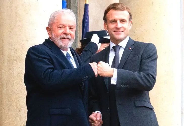 Lula da Silva, presidente de Brasil; y Emmanuel Macron, presidente de Francia. / @EmmanuelMacron.