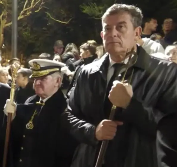 Jose Ram&oacute;n G&oacute;mez Besteiro, en su etapa de delegado del Gobierno en Galicia,el Jueves Santo en Ferrol./  Mundiario