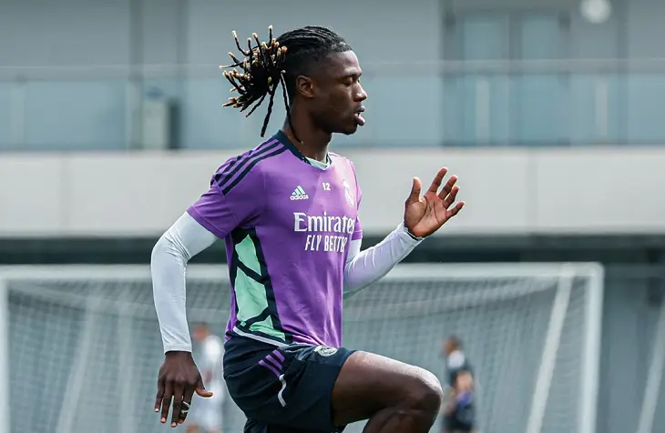 Eduardo Camavinga, mediocampista del Real Madrid. @RealMadrid