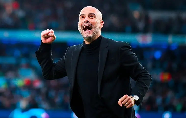Pep Guardiola, entrenador del Manchester City. @ChampionsLeague