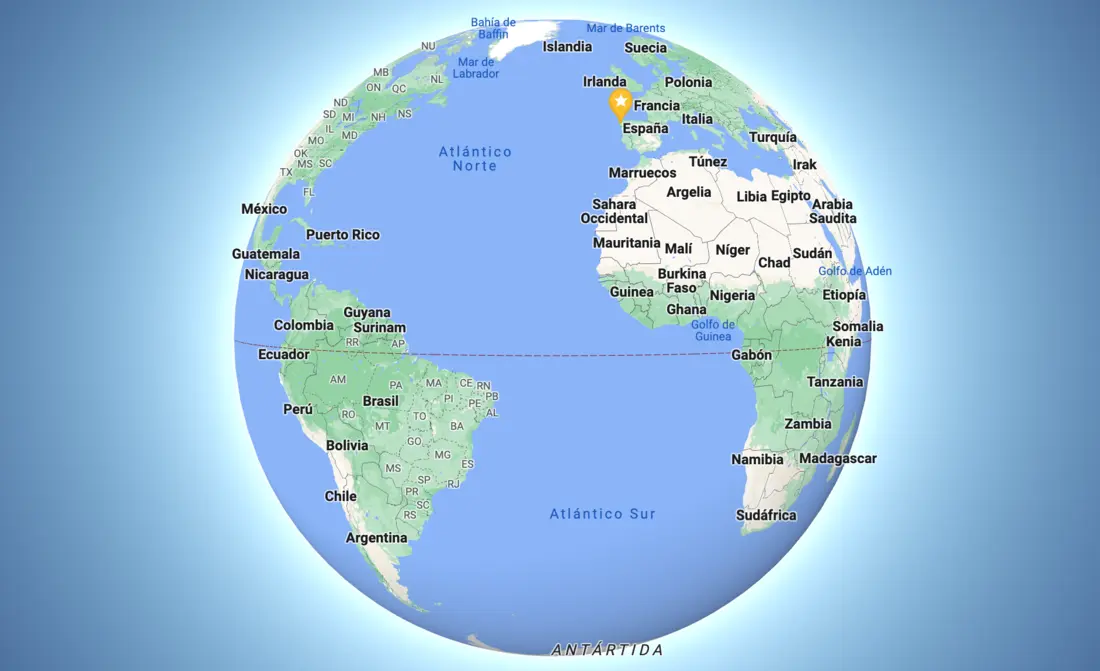 América Latina y África. / Google