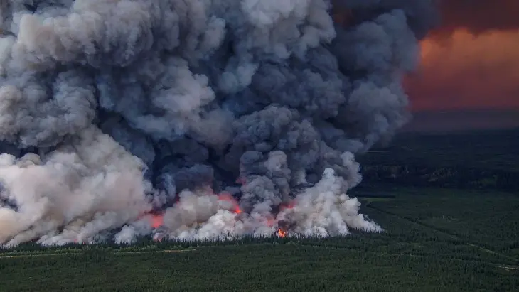 Incendio en Canad&aacute;