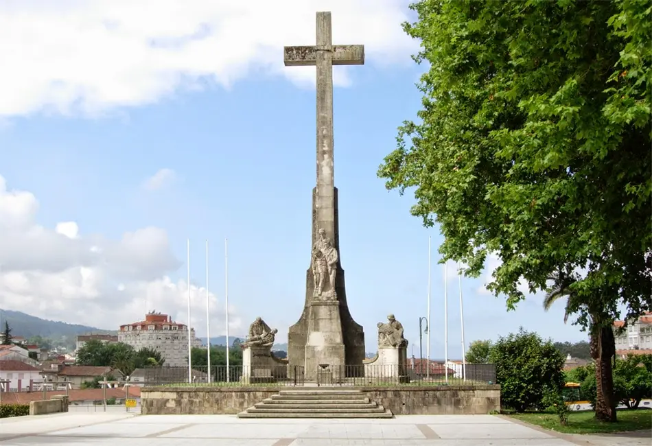 S&iacute;mbolo franquista en la ciudad de Pontevedra.