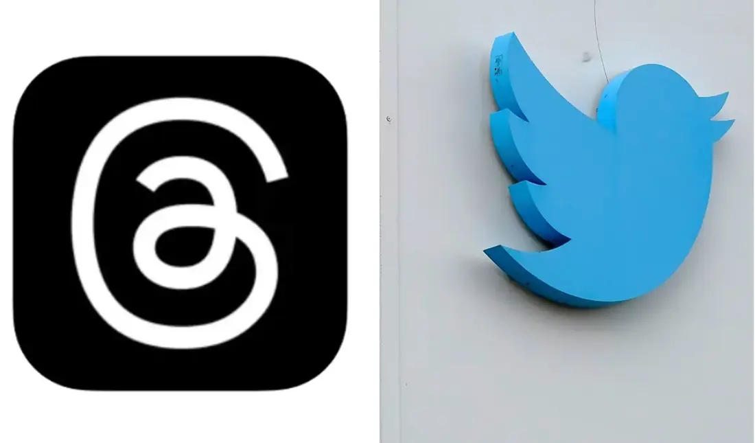 Logos de Threads y de Twitter. / RR SS