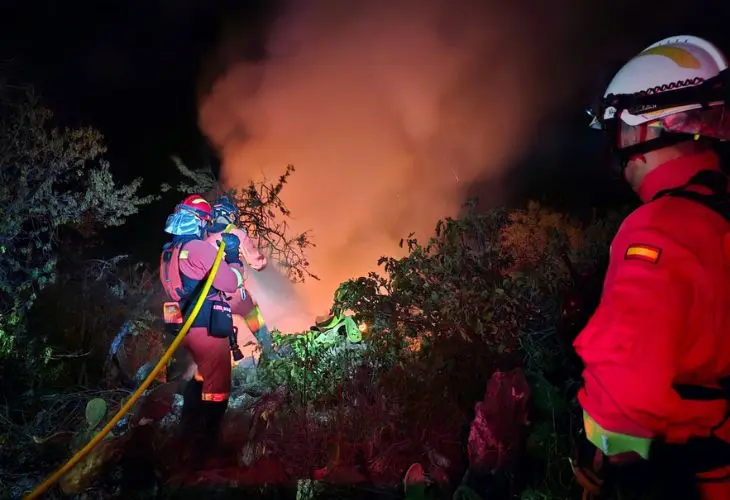 Incendio de La Palma. / @Defensagob.