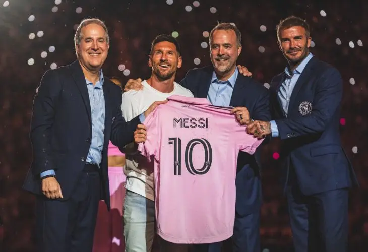 Llegada de Messi al Inter de Miami. / @InterMiamiCF.