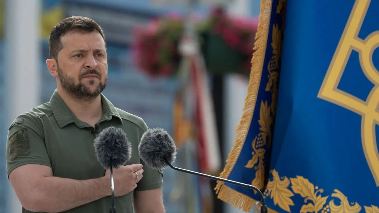Volod&iacute;mir Zelenski, presidente ucraniano. / RR.SS.