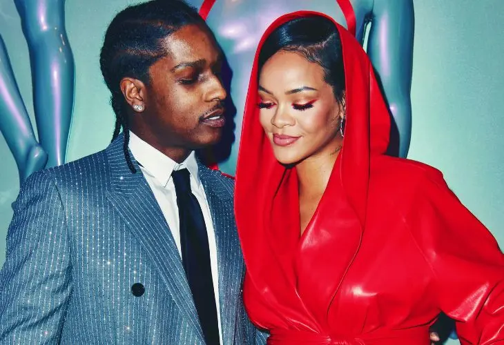 A$AP Rocky, rapero; y Rihanna, cantante y empresaria. / RR SS.