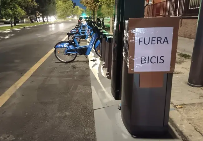 Estaciones BiciMAD. / Autor.