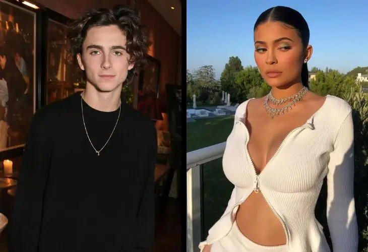 Timoth&eacute;e Chalamet, actor; y Kylie Jenner, empresaria. / RR SS.