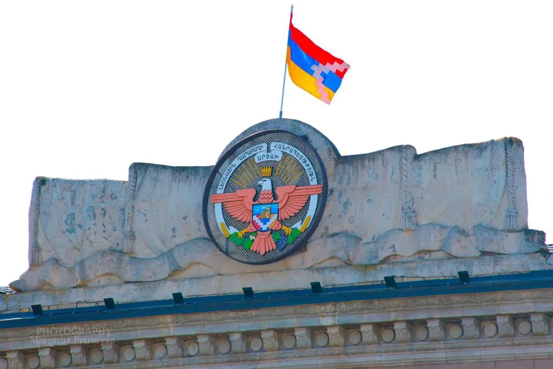 Bandera de la autoproclamada Rep&uacute;blica de Artsaj. / RR.SS.