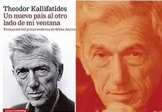 Portada de "Un nuevo pa&iacute;s al otro lado de la ventana" y otro retrato del autor.