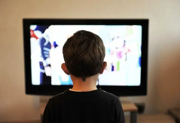 Ni&ntilde;o viendo la televisi&oacute;n. / RR SS.
