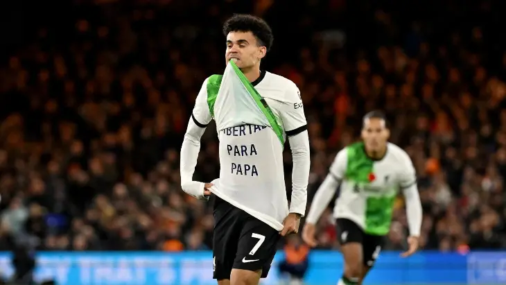 Luis D&iacute;az, jugador del Liverpool. / RR.SS