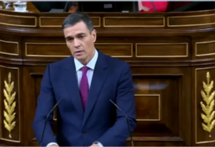 Pedro S&aacute;nchez, presidente del Gobierno, en el debate de la investidura. / X @PSOE