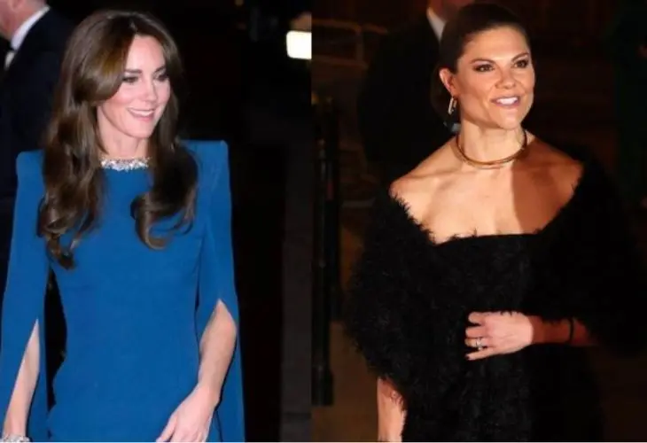 Kate Middleton, princesa de Gales; y Victoria, princesa heredera de Suecia. / RR SS.