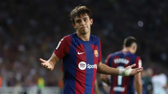Joao F&eacute;lix, delantero del FC Barcelona. / @FCBarcelona