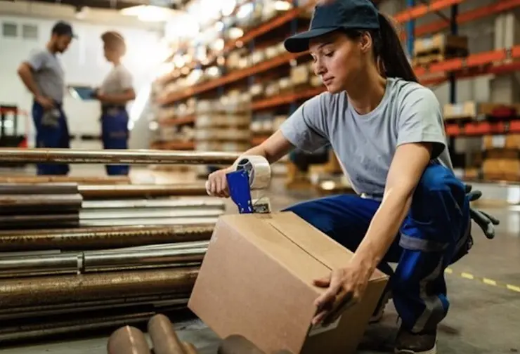 Trabajadora en un almacén. / Mundiario.
