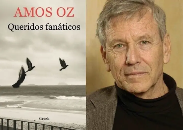 Portada del libro "Queridos fan&aacute;ticos" y retrato de su autor.