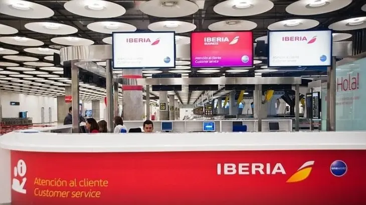Mostrador de Iberia. / Iberia.