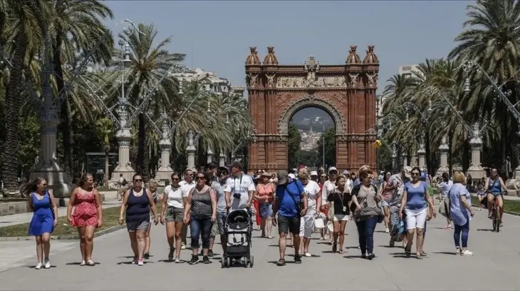 Turistas en Barcelona. / RR SS.