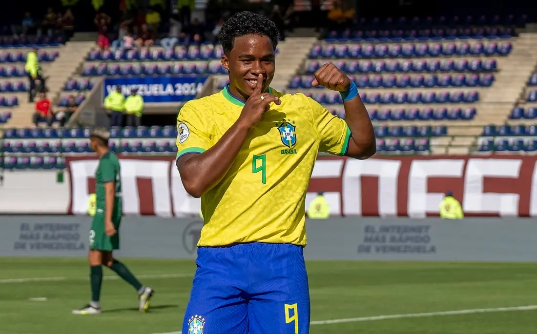 Bendrick, delantero de la selecci&oacute;n de Brasil sub-23. @CBF_Futebol
