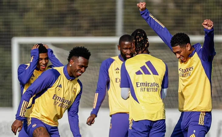 Rodrygo, Vini Jr. Rudiger, Cavaminga y Bellingham. @RealMadrid