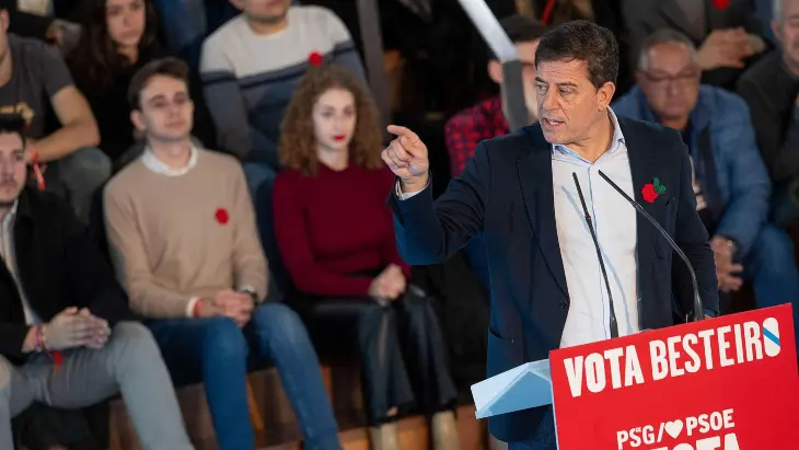 Jos&eacute; Ram&oacute;n G&oacute;mez Besteiro, candidato del PSdeG-PSOE. / RR.SS