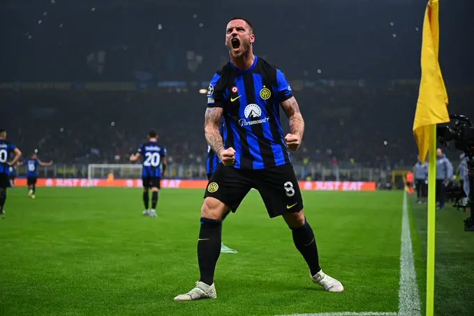 Marko Arnautović, goleador del Inter-Atleti. / @@Inter_es
