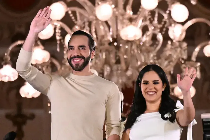 Nayib Bukele y Gabriela Rodr&iacute;guez, presidente y primera dama de El Salvador. / RR.SS