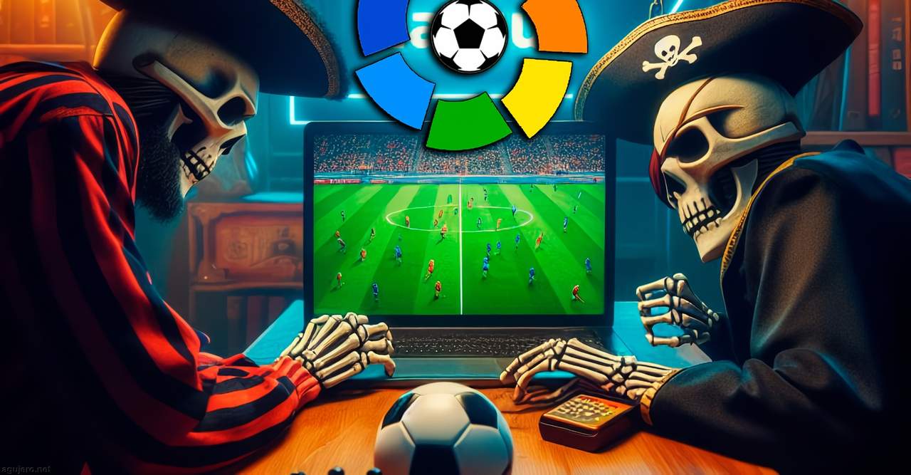 F&uacute;tbol pirata en Espa&ntilde;a. / @Twitter