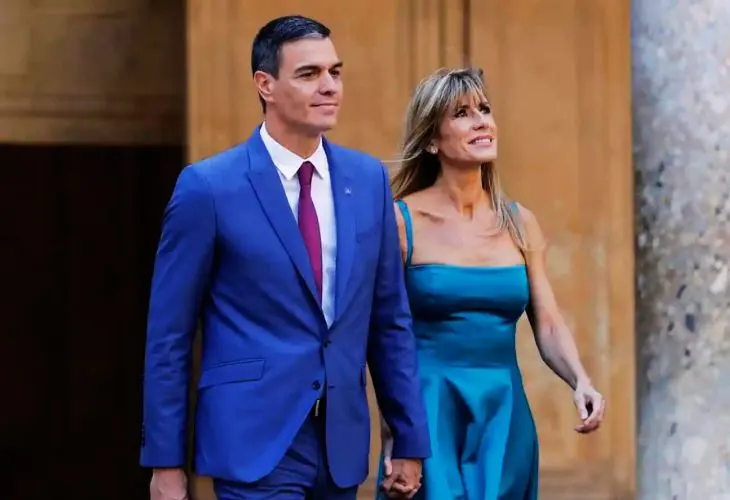 Pedro S&aacute;nchez, presidente del Gobierno de Espa&ntilde;a, y su esposa, Bego&ntilde;a G&oacute;mez. / RR SS.