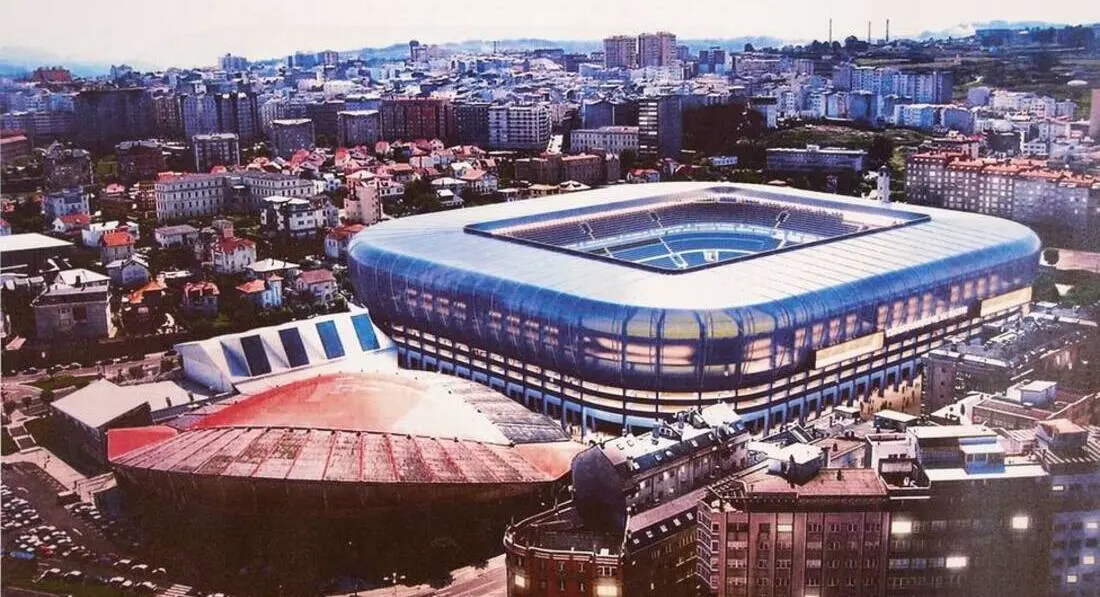 Una imagen del proyecto de Riazor para el Mundial 2030. / Mundiario
