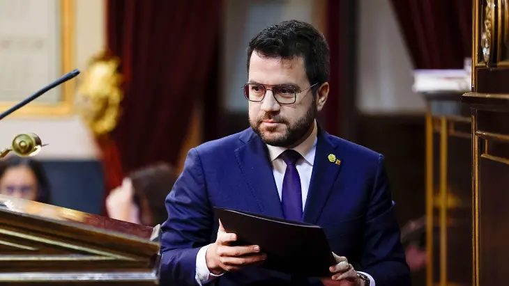 Pere Aragon&egrave;s, president de Catalu&ntilde;a en el Senado. / RR.SS